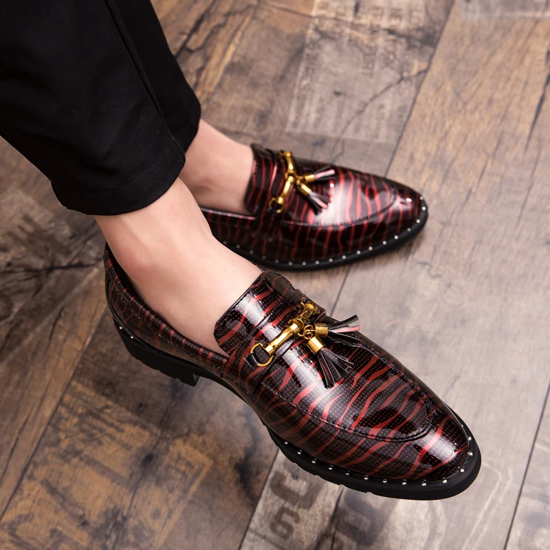 mixed colors fashion men leather shoes italian luxury brand ballroom party dress tassel footwear wedding oxford shoes for men (13)
