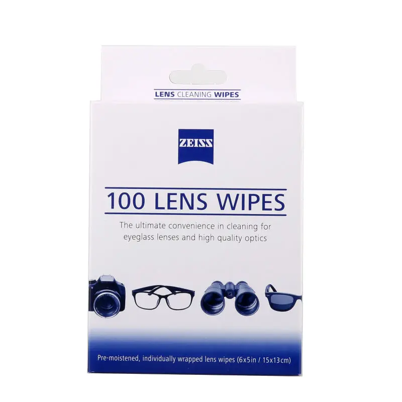 Zeiss Pre-Moistened Cleaning Bacteria Germs without Streaks Camera Cleaner Cloths Lens Wipes 100 pcs camera lens cleaning kit |