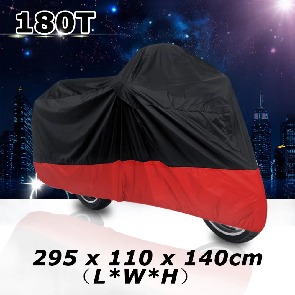 Outdoor Black+Red motorcycle covers outdoor For Honda Goldwing/Suitable