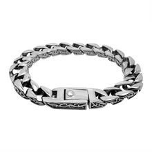 Nuevo llega joyería clásica pulsera de plata para los hombres pareja regalo MBL12