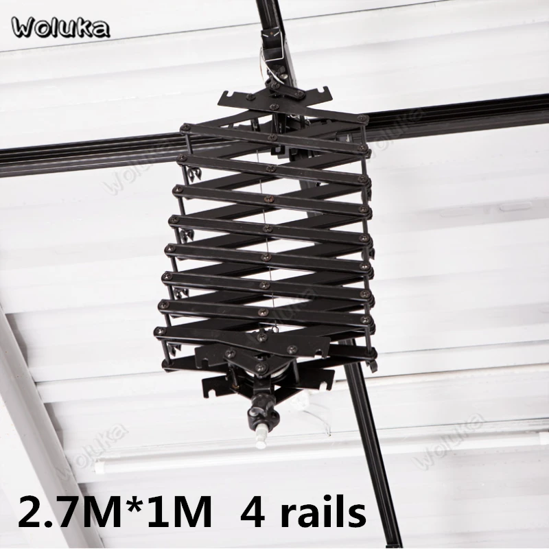 Photo Studio Ceiling Rail System Photography 2 7m 1m 4 Rails Track Equipment Boom Arm Double Pulley Ceiling Series Cd05 T10