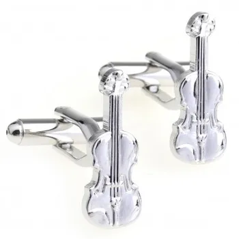 

Siver Violin Cufflink Cuff Link 15 Pairs Wholesale Free Shipping