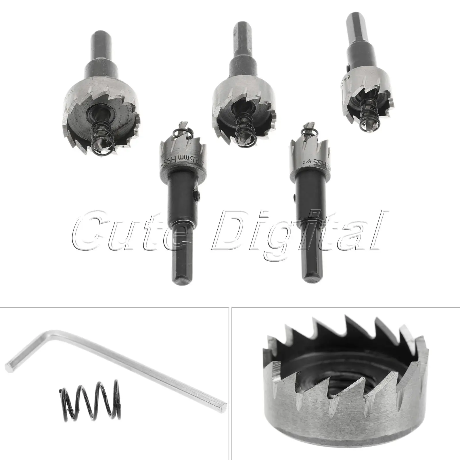 50 mm Haute Vitesse Acier Steel Carbide Tip Hole Saw Drill Bit Cutter Pour Acier Inoxydable Alliage