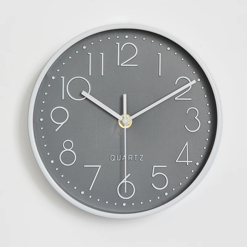 20 см кварцевые настенные часы пластиковые антикварные дизайнерские часы домашний Декор Гостиная Спальня бесшумные настенные часы современный дизайн