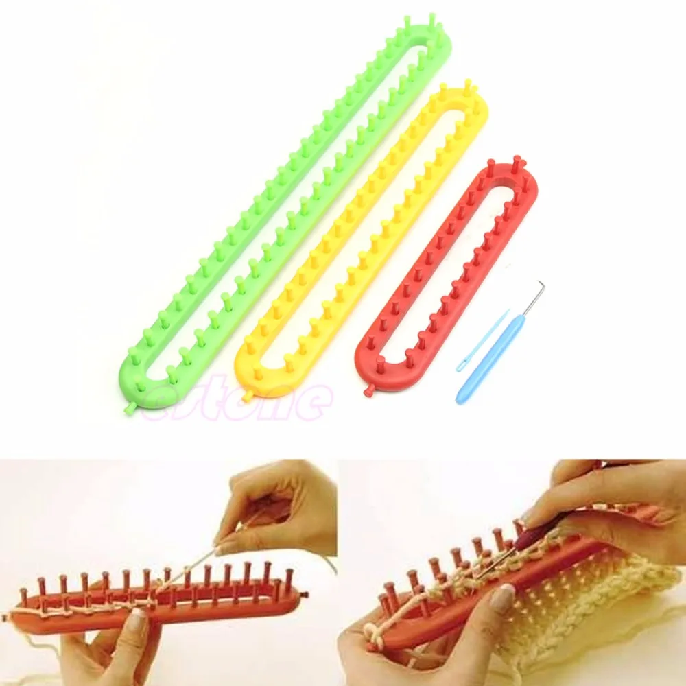 

3 Size Plastic ABS Loom For Shawl Scarf Hat Socks Long Knit Knitter Knitting New