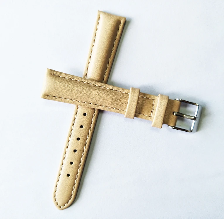 

Naked Color Leather Strap, Nude Wrist Watch Band, Ladies Leather Watchband 16mm