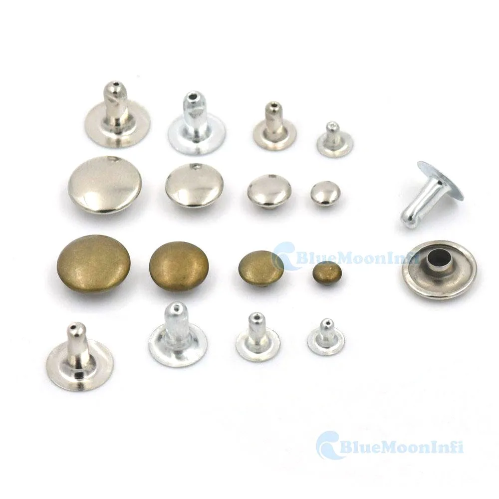 1200 Pcs / Lot 6mm 0.24'' Round Rivets Single Sided Cap Stud Snap