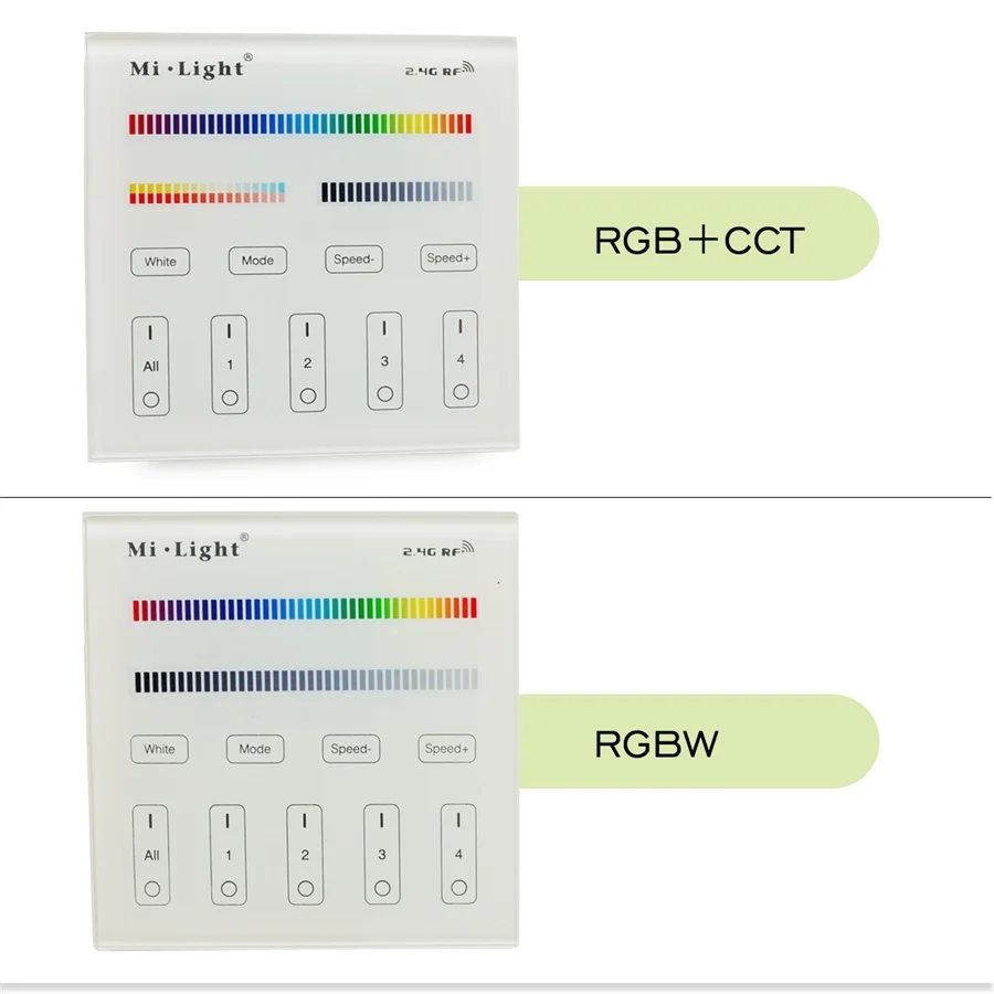 Milight светодиодный панельный контроллер 2,4G беспроводной 4 зоны РЧ с регулируемой яркостью Диммер пульт дистанционного управления сенсорной панелью настенный rgb светодиодный контроллер