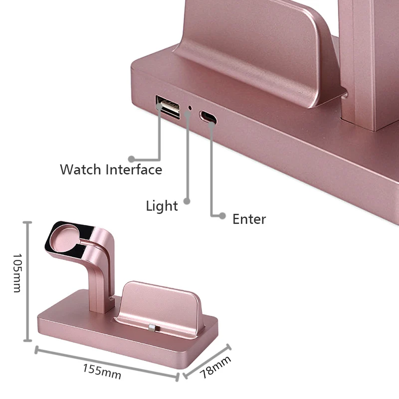 2 в 1 Подставка для зарядки iPhone X Xs Max 8 7 6 iWatch Series 3 многофункциональная зарядная док