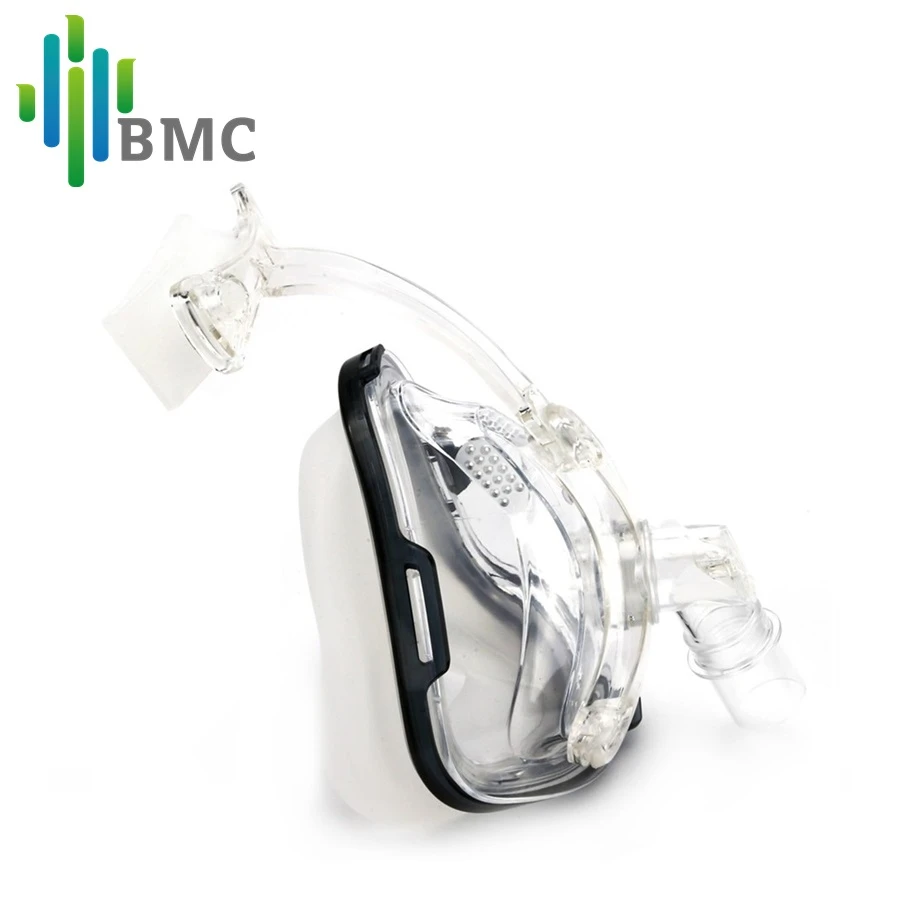 BMC FM1 маска для лица для храпа применяется к медицинской CPAP BiPAP силиконовый гелевый Материал Размер/М/Л с зажимом для головного убора