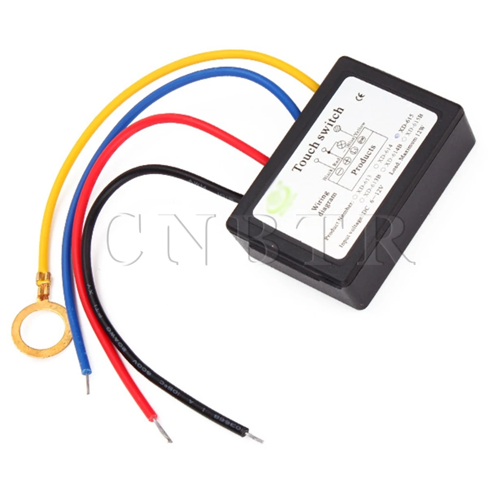 

CNBTR Jog Touch Switch 6-12V For Metal Body LED Lamp DC Appliances