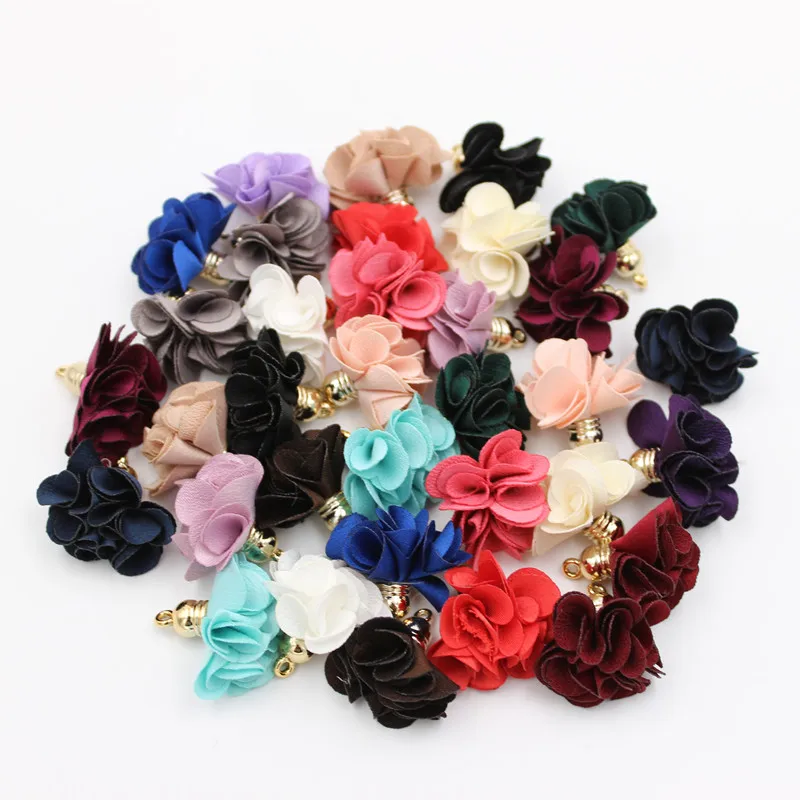 10pcs/lot 28mm Flowers pendant tassels For Cellphone Curtain Key Jewelry Earrings Making Accessories 10pcs/lot 28mm Flowers pendant tassels For Cellphone Curtain Key Jewelry Earrings Making Accessories