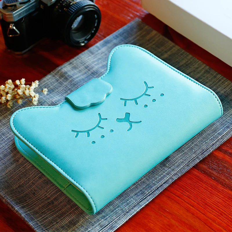 Cartoon cat cute notebook leather notebook, personal diary agenda