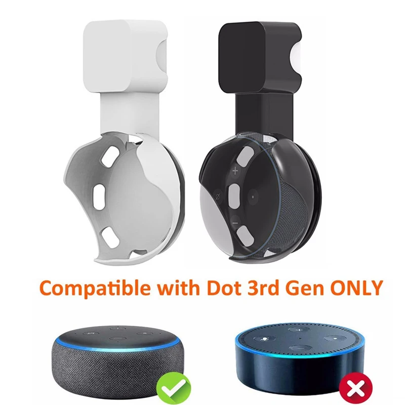 

Outlet Wall Mount Hanger Holder Stand for Amazon Echo Dot 3rd Generation