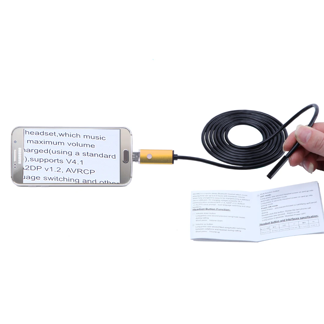 Камера Эндоскоп Antscope HD USB Android 10 м Бороскоп 8 мм 40|android endoscope camera|endoscope camerausb camera |
