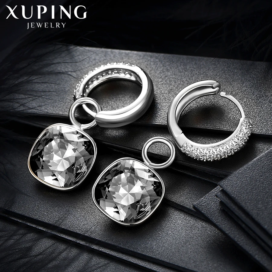 Xuping Fashion Earrings Drop Earring High Quality Crystals from Swarovski Color Plated Charm for Women Mother's Day Gift M66-203