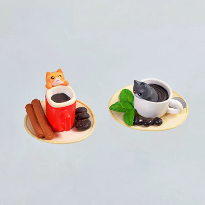 

ZOCDOU 1 Piece Bathe Cute Cat Shower Coffee Cup Kitten Kitty Statue Figurine Crafts Figure Ornament Miniatures DIY Home Decor