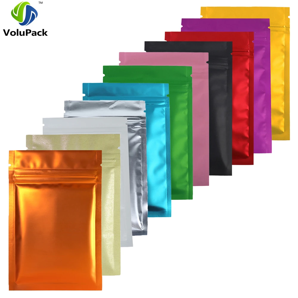 Eco-Friendly Reusable Frosted Mylar Zip Lock Pouches