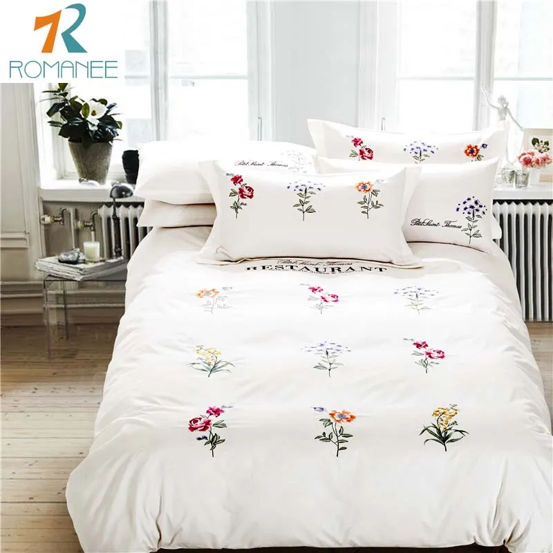 Luxury brand bed sheets 40S 100 Cotton Bedding set High Quality