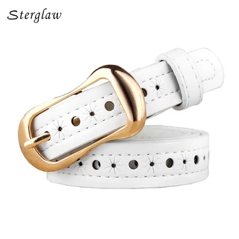 

luxury brand Hollow decorative belts for women thin Strap 2020 female fashion Slimming leather belt for dress Jeans riem F105