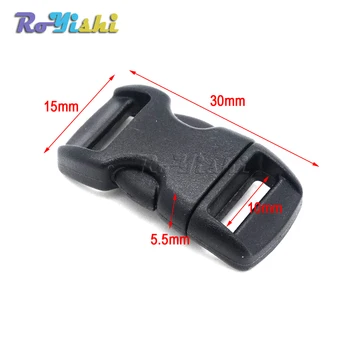 

10pcs/pack 3/8 " (10mm)mini black plastic buckle side release button snap button bracelets