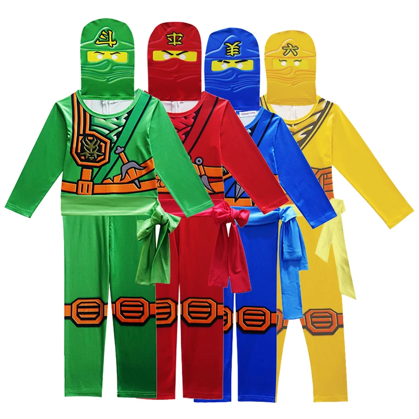 Ninjago Costume Boys Costumes Children Fancy Party Dress Up Carnival Halloween Costume For Kids Ninja Cosplay