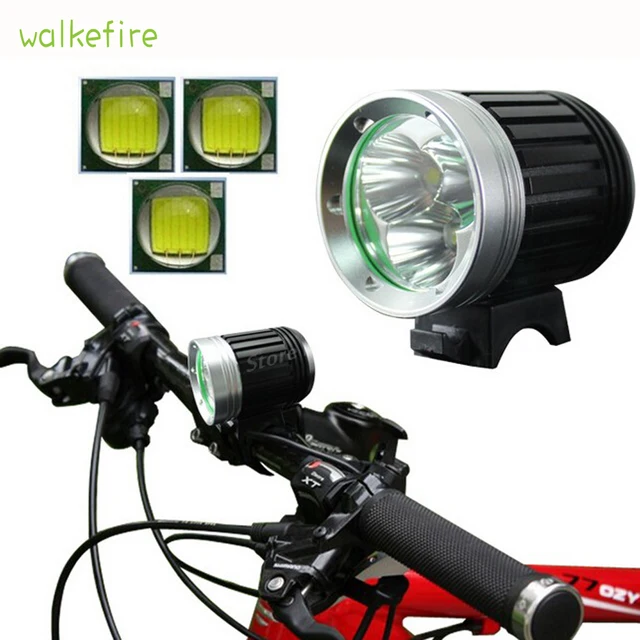 Cheap Walkefire 5000Lumens rechargeable led bike lights 3xT6 LED Front Bicycle Lamp Bike bicycle light +8.4V 6400mah Battery+Charger Cheap Walkefire 5000Lumens rechargeable led bike lights 3xT6 LED Front Bicycle Lamp Bike bicycle light +8.4V 6400mah Battery+Charger