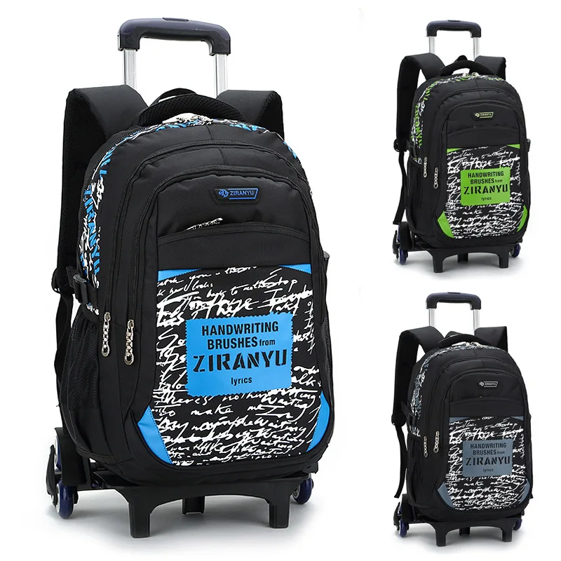 

Removable Children Trolley Schoolbags Backpack 4/6 Wheels Climb Stair Travel Bag School Bags Kids Trolley Bags Mochila Escolar