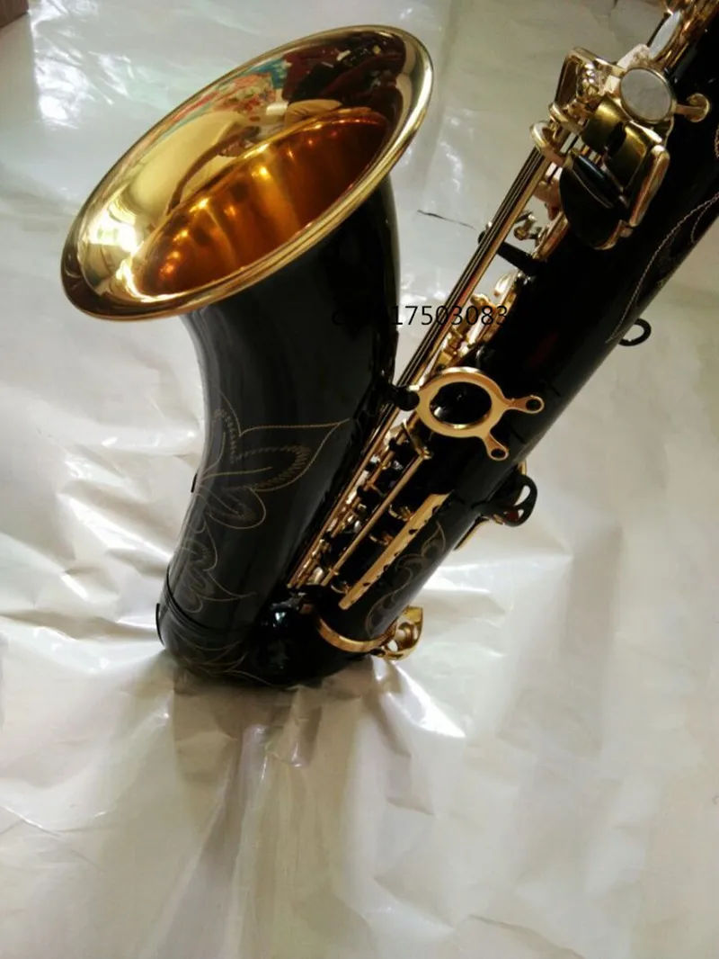 Тенор саксофон высококачественный тенор саксофон черный саксофон Золотой идеальное качество