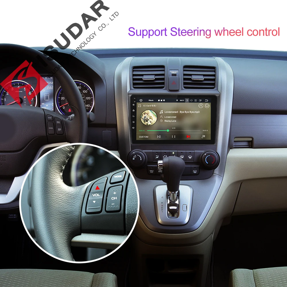 Isudar Auto Multimedia-Player 2 Din Android 9 Für Honda/CR-V/CRV 2006-2011 Auto Radio GPS Navigatio