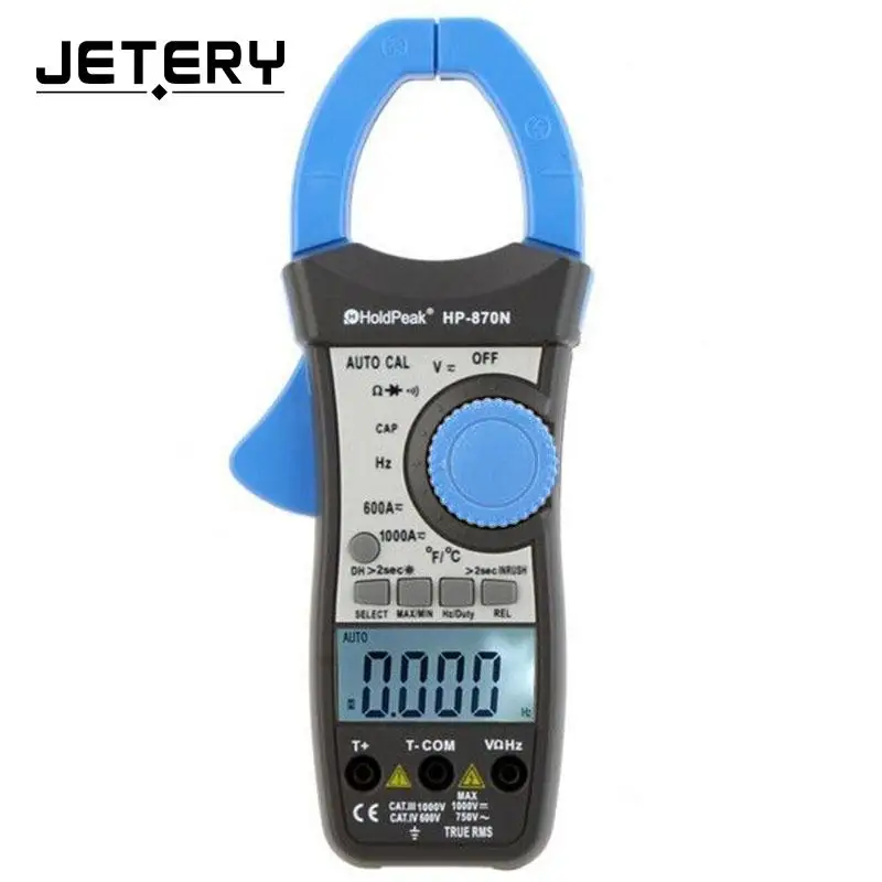 

Jetery AC/DC current voltage HP-870N digital clamp meter Multimeter household electrician measuring precision instrument