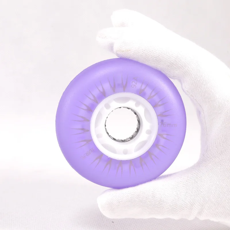 1 قطعة الوهج في الظلام 72 مللي متر 76 مللي متر 80 مللي متر أحذية التزلج الأسطوانة عجلات 92A بو عجلات عجلات سكوتر