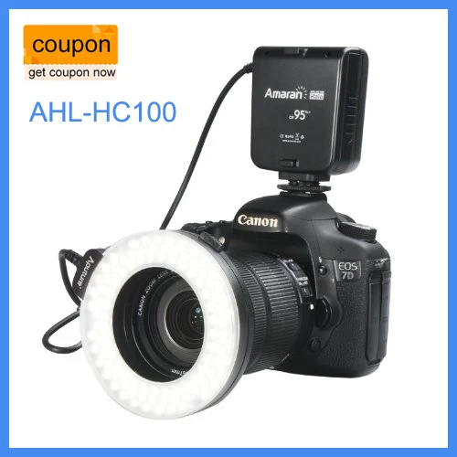 

Aputure Amaran Halo AHL-HC100 LED Ring Flash Light For Canon Camera DLSR Cameras 5D MARK II III 650D 550D 700D 7D 5D2 60D