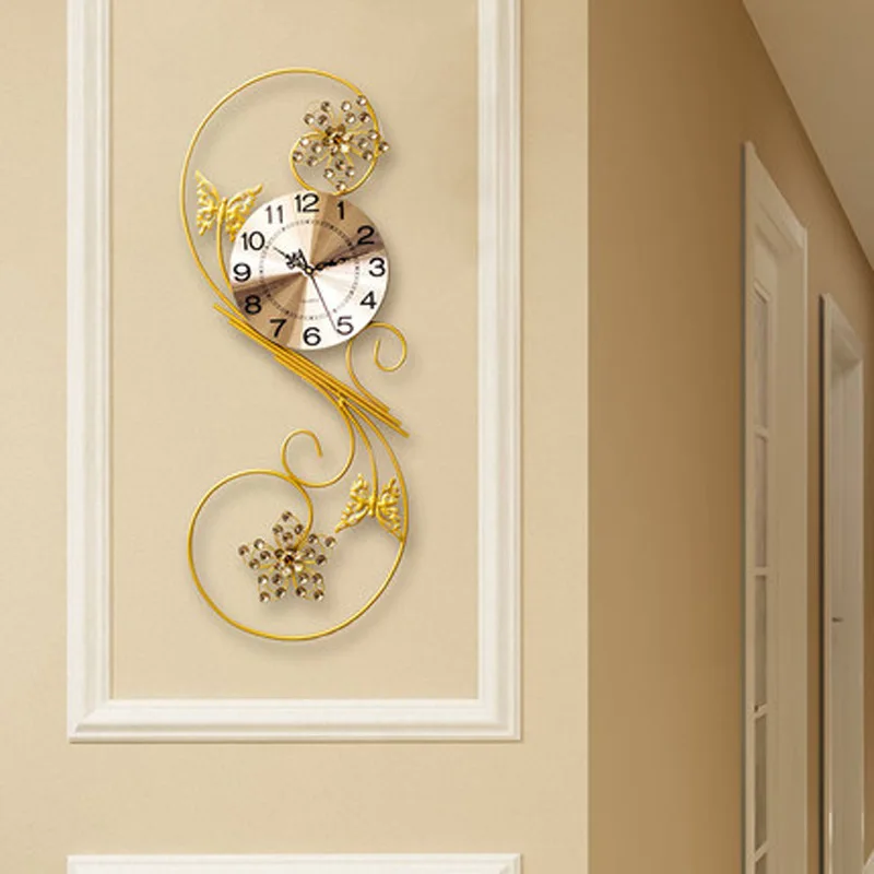 

Beautiful Creative Acrylic Rhinestone Wall Clock Nordic Modern Home Living Room Mute Clock Fashion Decorative Quartz Clock