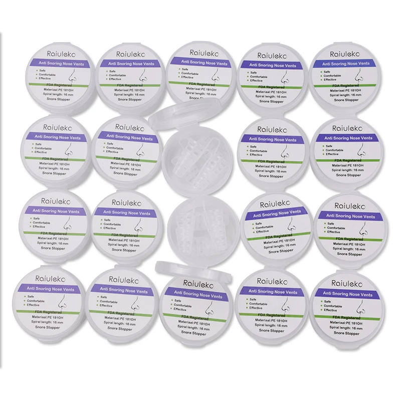 

240 Pcs= 60 Box Mini Silicone Anti Snoring Nose Clip Snoring Remedy Stop Snoring Device Relieve Sleep Apnea Boxed Nasal Dilators