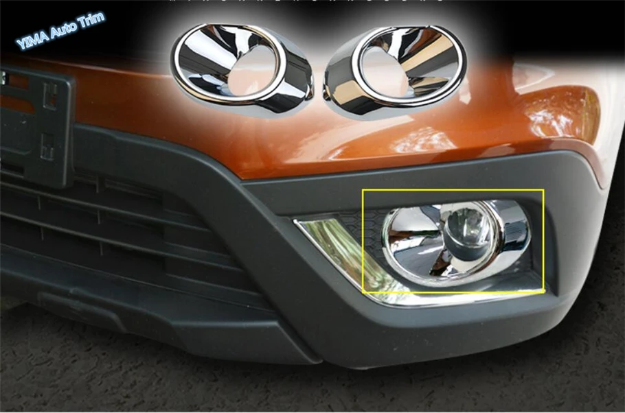

Lapetus Car Styling Front Head Fog Lamp Lights Frame Foglights Ring Decoration Cover Trim For Suzuki SX4 S-cross 2017 2018 2019