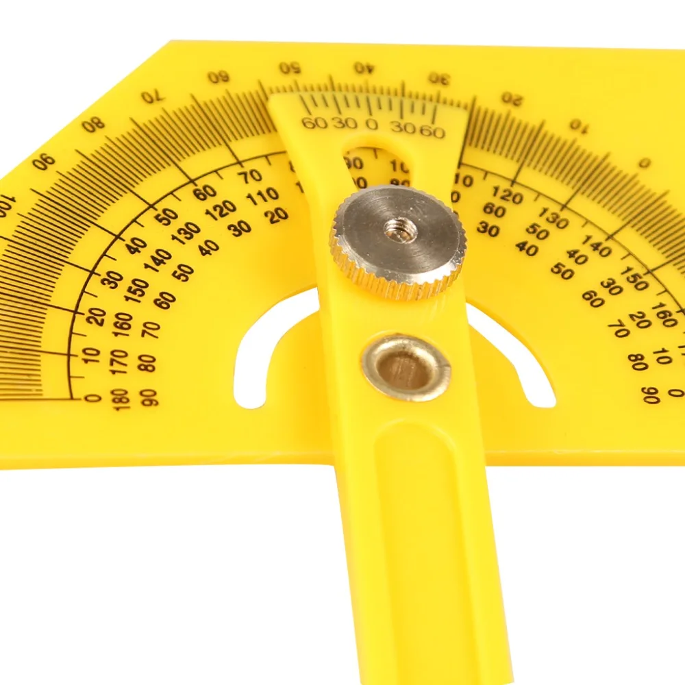 Plastic Multi-Angle Goniometer Miter Gauge Plastic Brass Fittings Template Tool