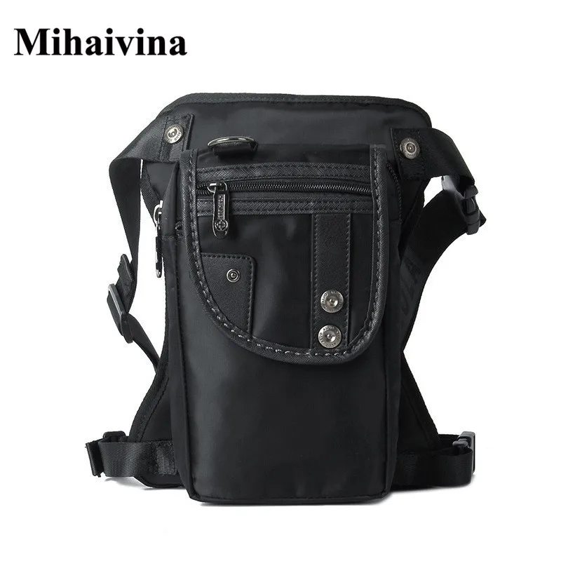 

Mihaivina Men Waterproof Oxford Waist Bags Multifunction Belt Bag Casual Canvas Waist Pack Military Drop Fanny Pack Chest Bag