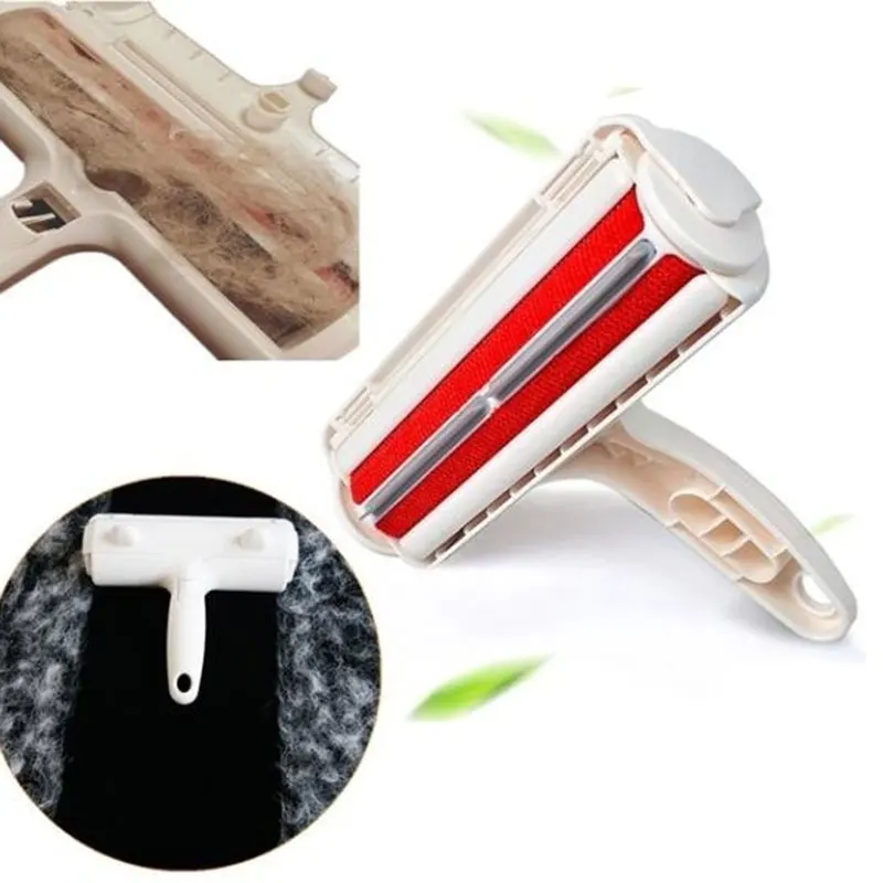

19.5X19X8cm ABS Pet Hair Cleaner Fur Brusher Wizard Durable Fur Lint Roller Portable Pet Hair Removal Brush Home Pet Supplies