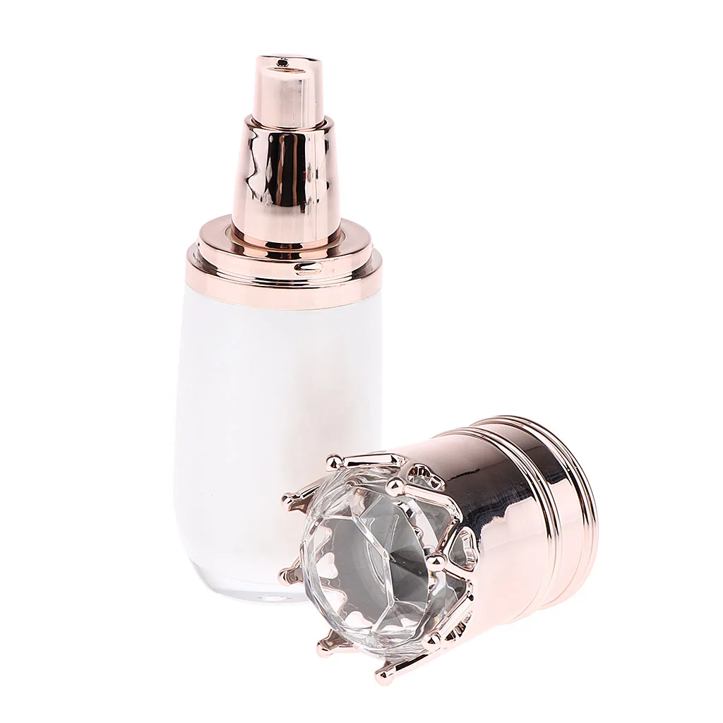 MagiDeal Portable Plastic Pump Bottle Makeup Vials for Outdoor Travel 10ml for Home or Travel