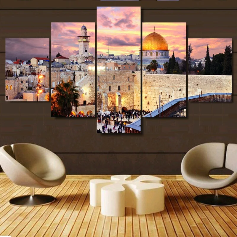 Jerusalem Modular Pictures 5 panels Islam Islamic City Poster Wall Art Modular Paintings For Kitchen Wall Pictures
Jerusalem Modular Pictures 5 panels Islam Islamic City Poster Wall Art Modular Paintings For Kitchen Wall Pictures