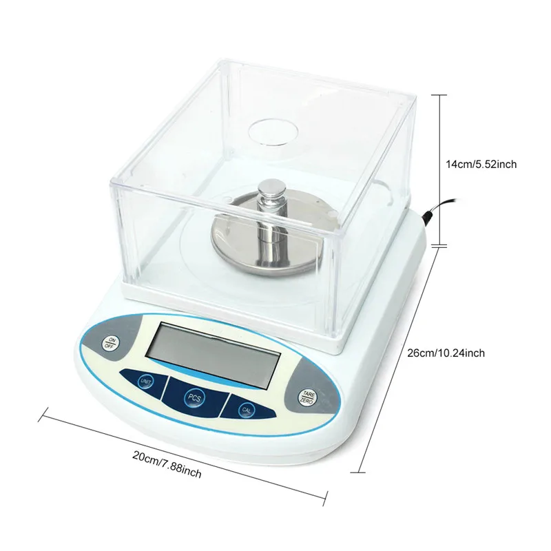200g0.01g Analytical Balance Digital Scales Precision Weight Scale Balance Scientific Lab Accuracy Jewelry Kitchen Postal (7)