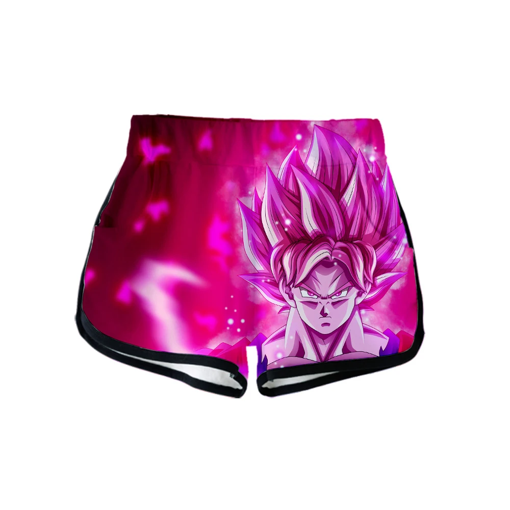 WEJNXIN Лето аниме мультфильм Гоку Вегета Saiyan 3D эластичный пояс шорты для женщин для Dragon Ball Супер Broly шорты дамы