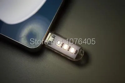 

1pc free shipping high bright Mini USB light 3 LED USB Light Computer Lamp warm white for Notebook PC Laptop ww cm