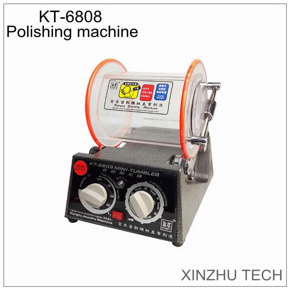 KT 6808 Rolling Drum Polishing Machine Rotary Tumbler Jewelry Polishing