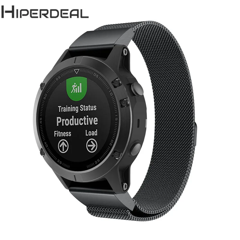 Hiperdeal ремешок для Garmin Forerunner 935 Замена Нержавеющая сталь Quick Fit Смарт часы band 245 мм Длина браслет ja04b