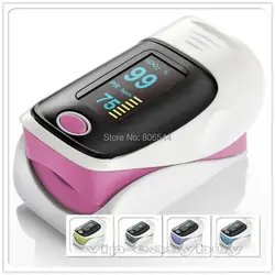 Продвижение CE FDA розового цвета палец Пульсоксиметр SPO2 PR монитор светодиодный дисплей монитор здоровья быстро доставить AAA