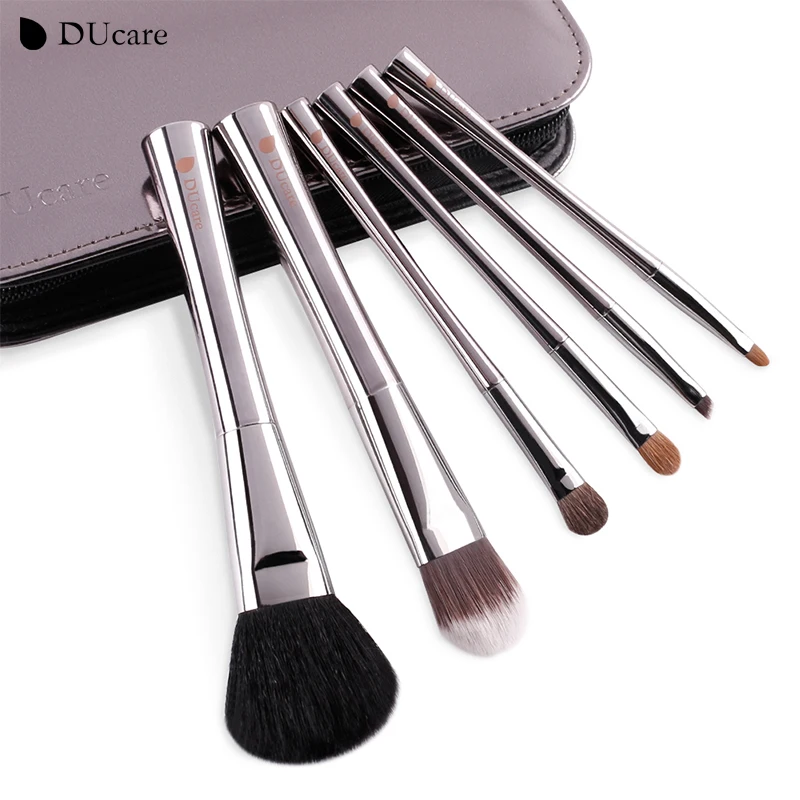 DUcare 6 قطعة فرشاة للمكياج مجموعة فرش فاخر مع حقيبة الأكثر نيس و المدهشة فرشاة للمكياج es الجمال فرش أساسية