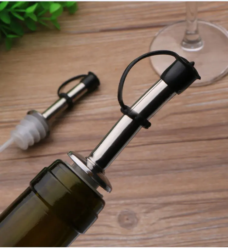 1 шт. нержавеющая сталь Вино Пробка масло ликер бутылочный Носик Pourer крышки диспенсера Birtyday вечерние барные инструменты барная посуда кухонный гаджет