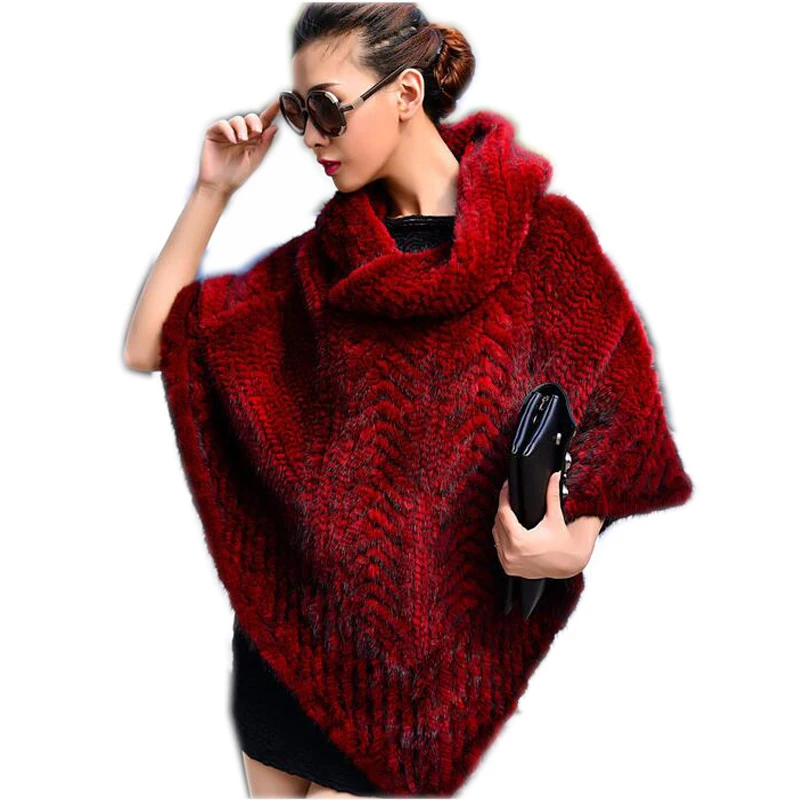

Sleeveless Fur Shawl For Female Mink Fur Shawl In The New Winter Mink Knitted Fur Coat In 2019